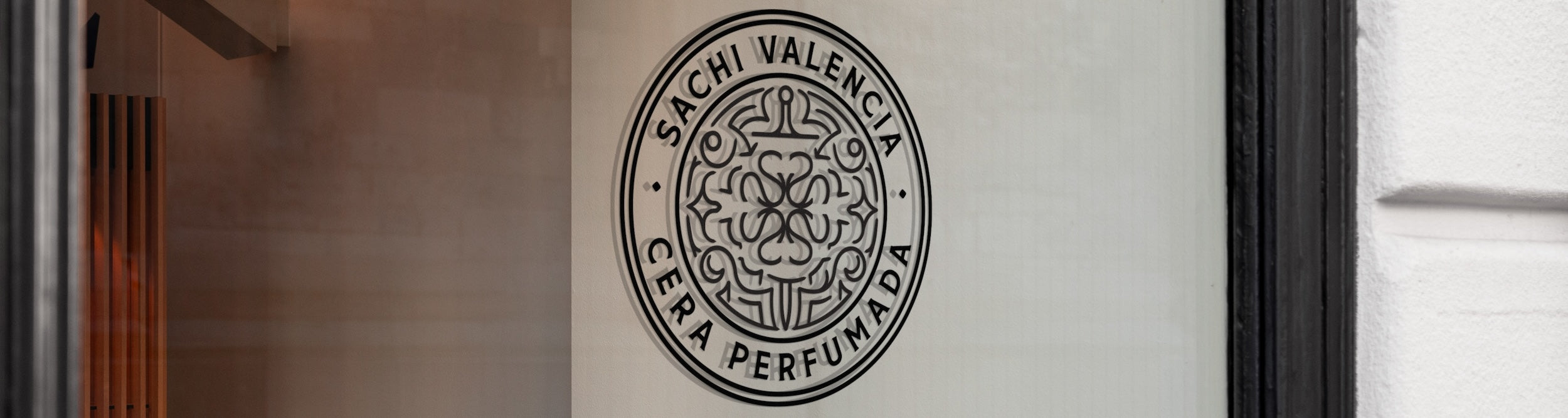 SACHI vinyl window sign